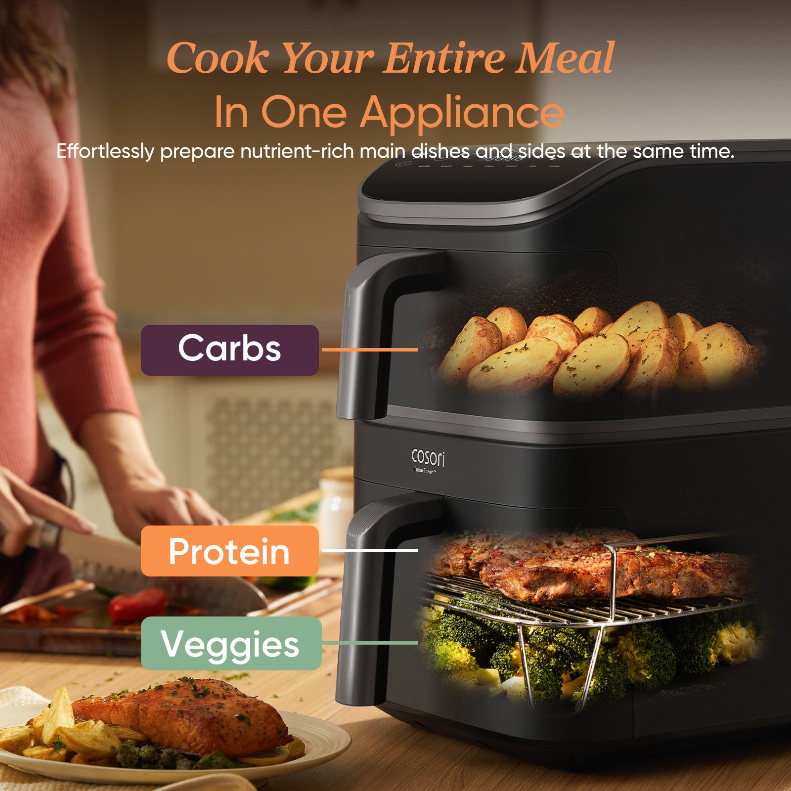 Cosori Turbo Towerโข 10.8-L Air Fryer Standard