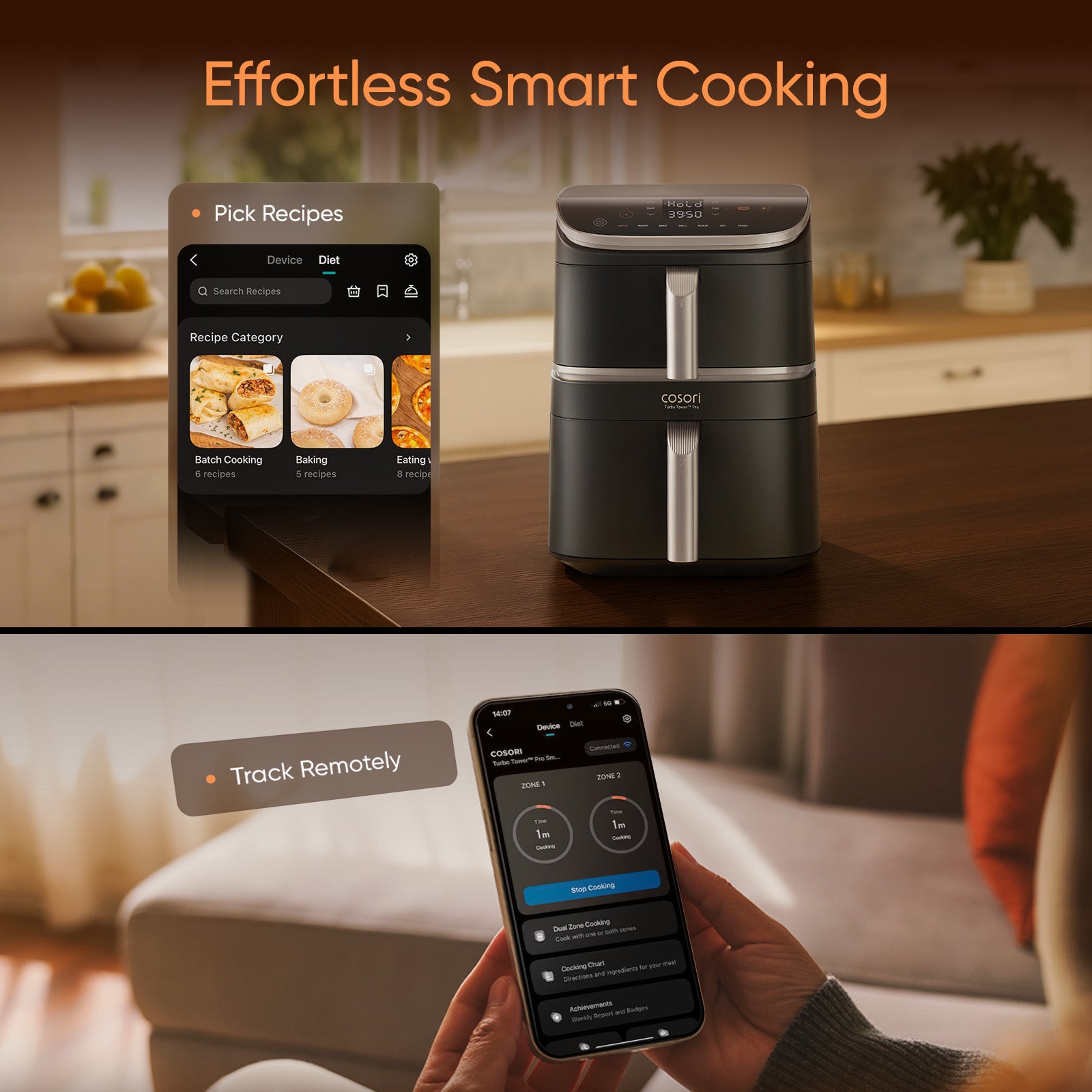Cosori Turbo Towerโข 10.8-L Air Fryer Pro Smart