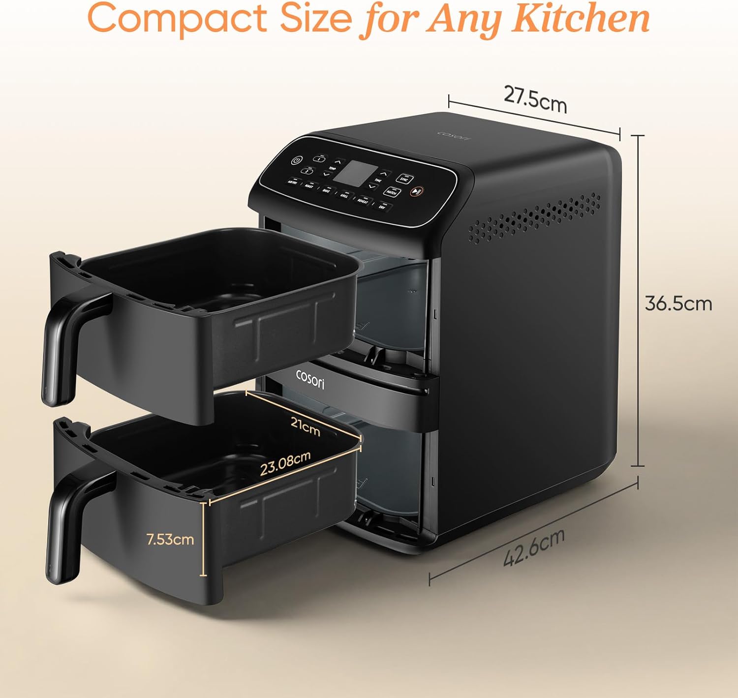 COSORI Turbo Tower Compact 8.6-L Air Fryer