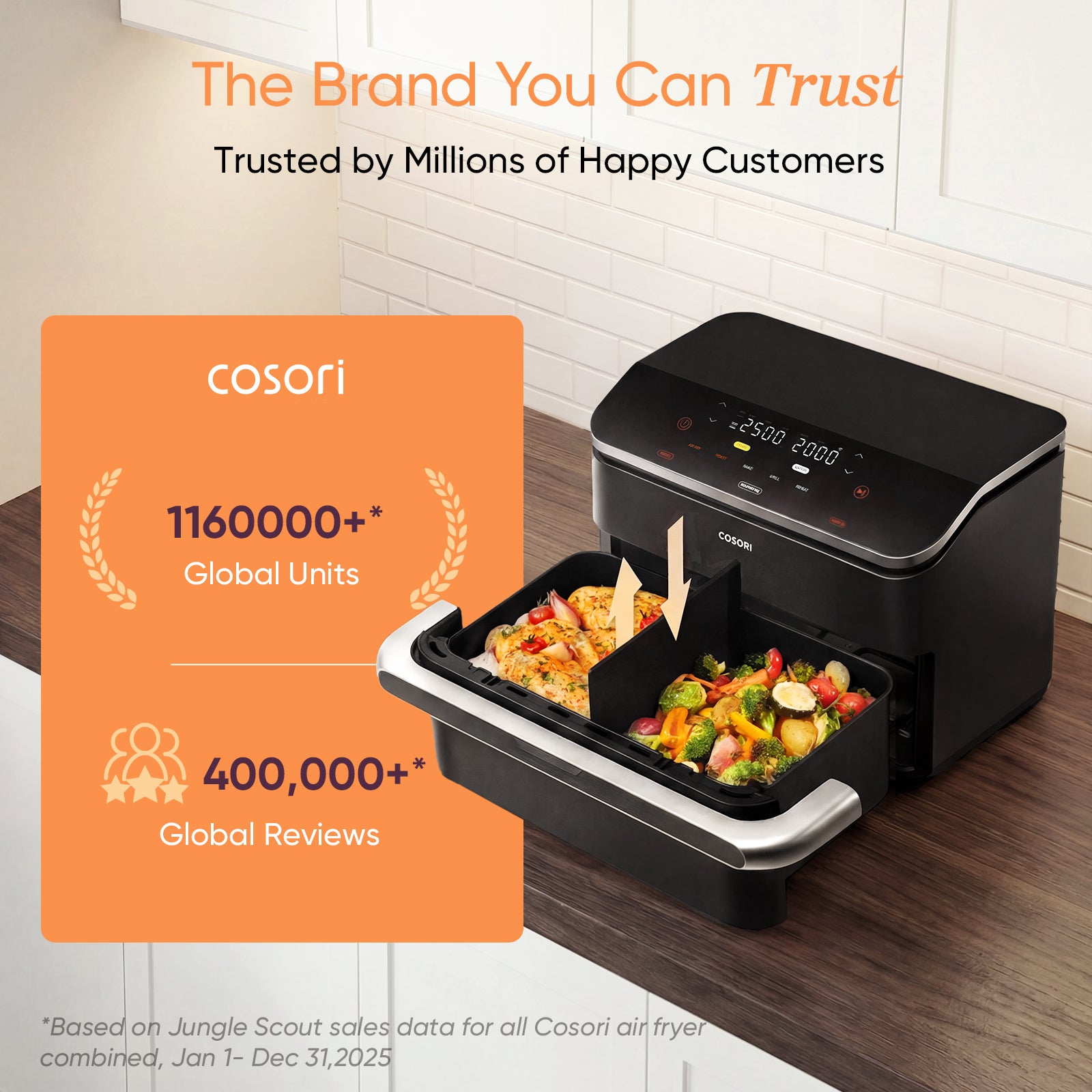 COSORI Dual Blaze Twinfryโข 10L Smart Air Fryer