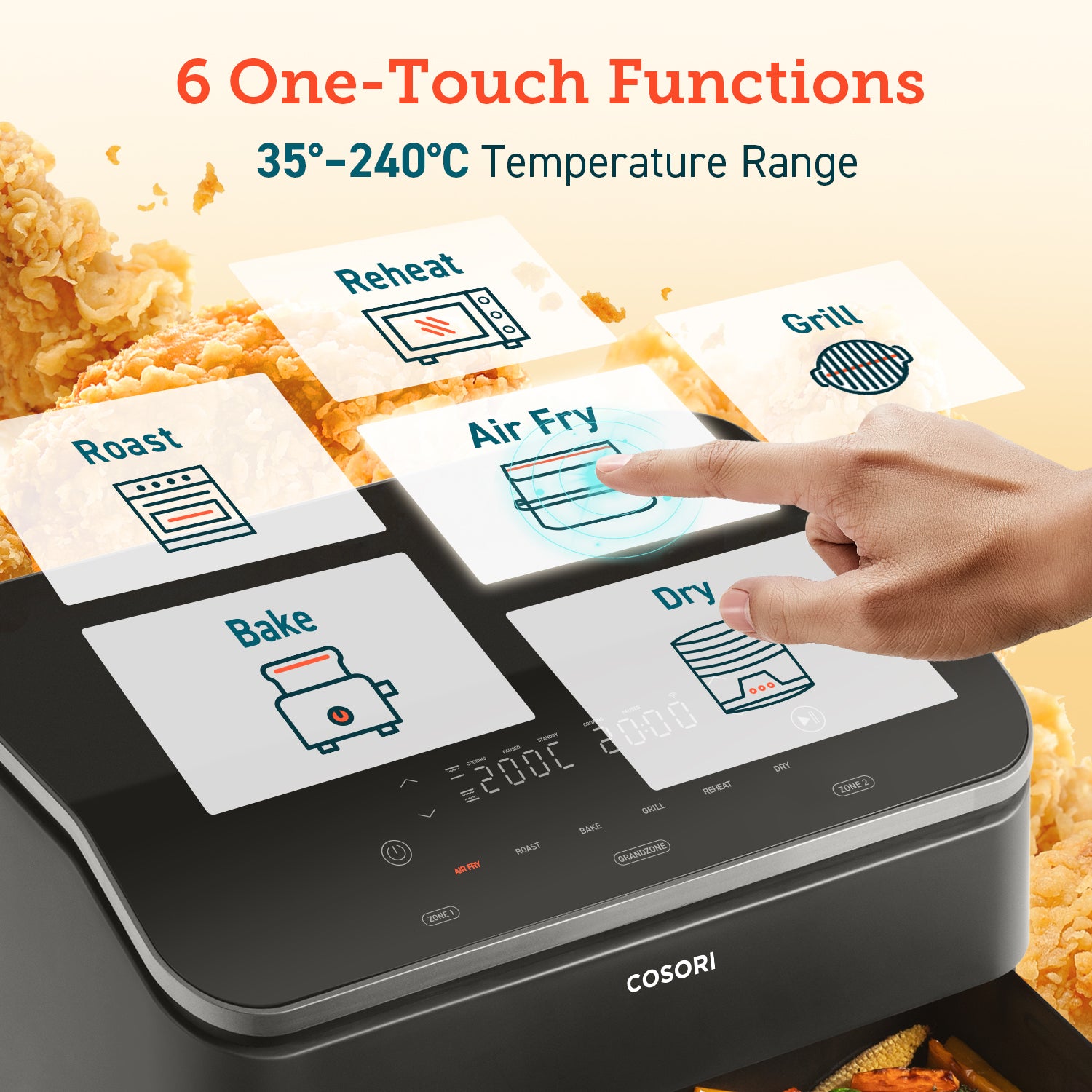 COSORI Dual Blaze Twinfryโข 10L Smart Air Fryer