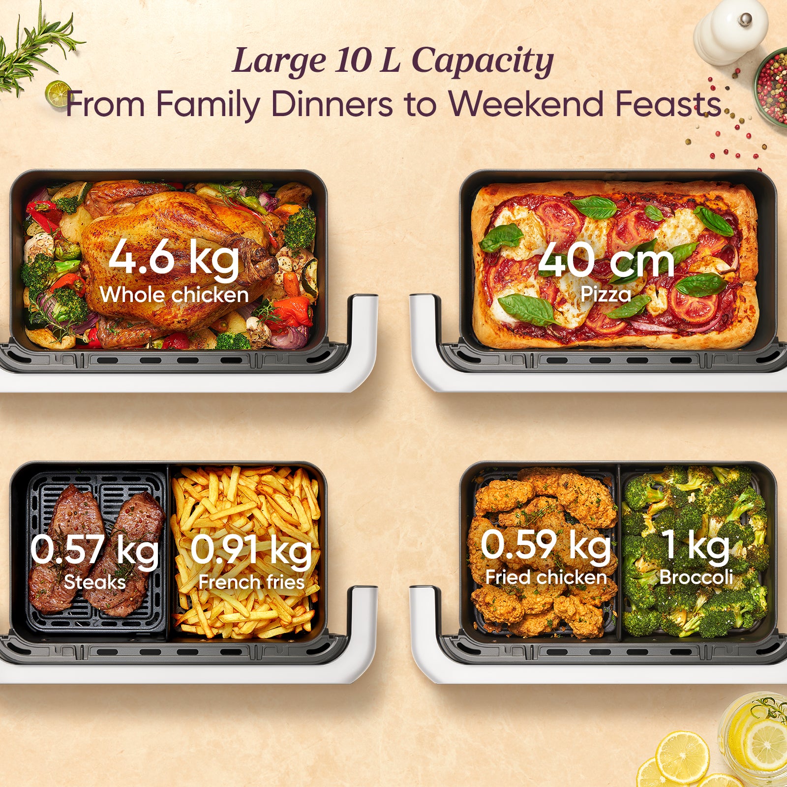 COSORI Dual Blaze Twinfryโข 10L Smart Air Fryer