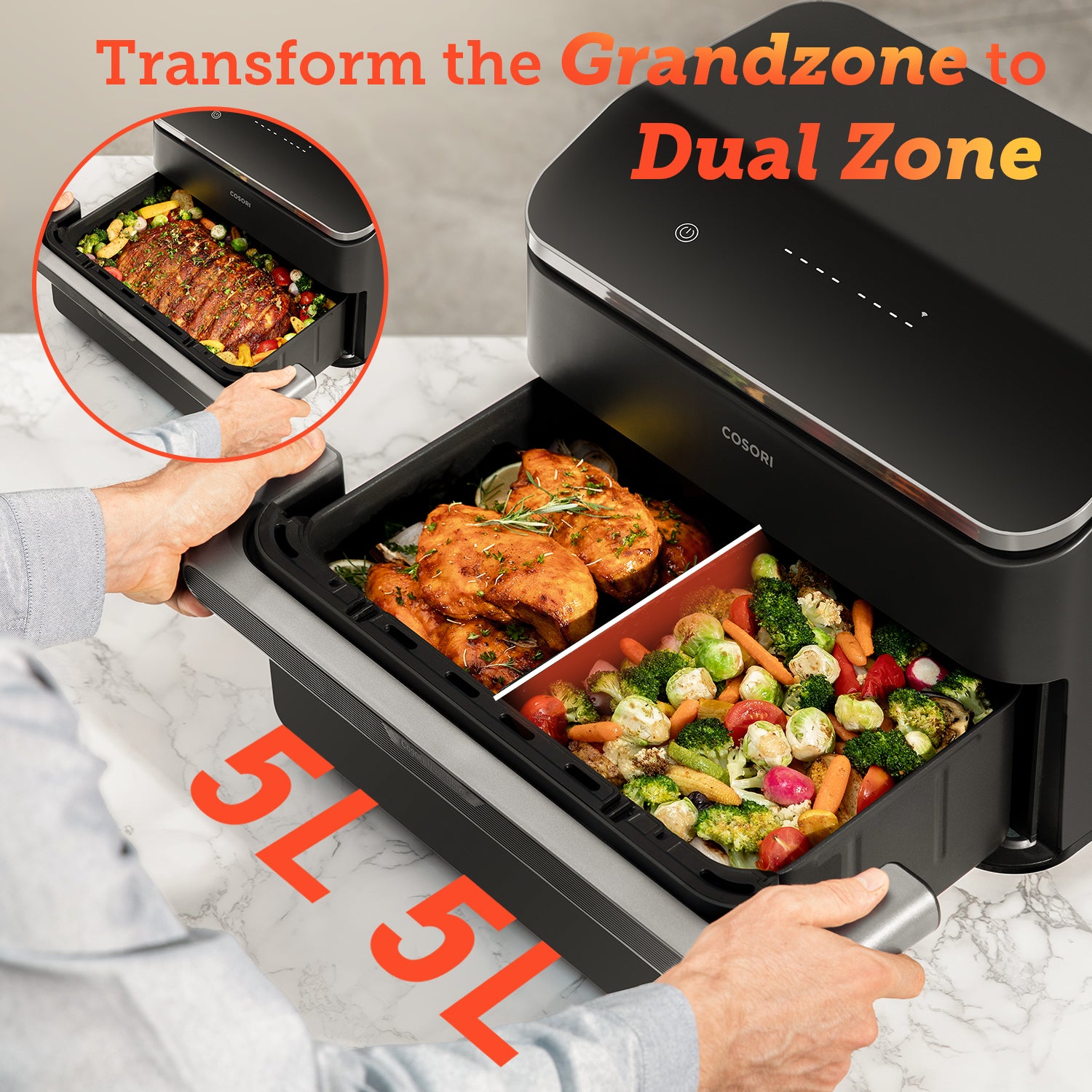 COSORI Dual Blaze Twinfryโข 10L Smart Air Fryer