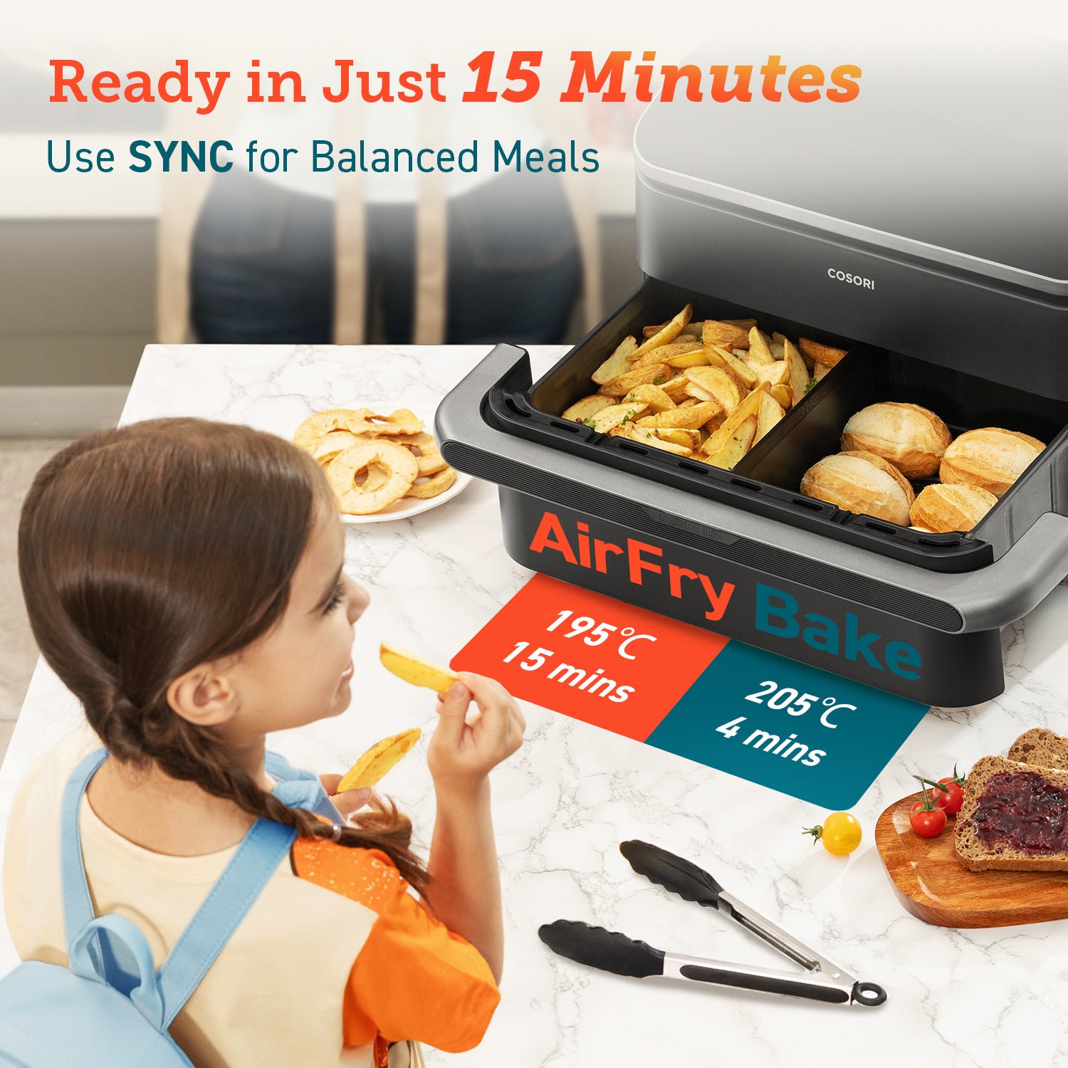 COSORI Dual Blaze Twinfryโข 10L Smart Air Fryer