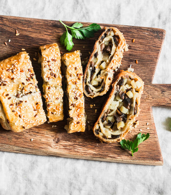 Mushroom Strudel With Goat Cheese