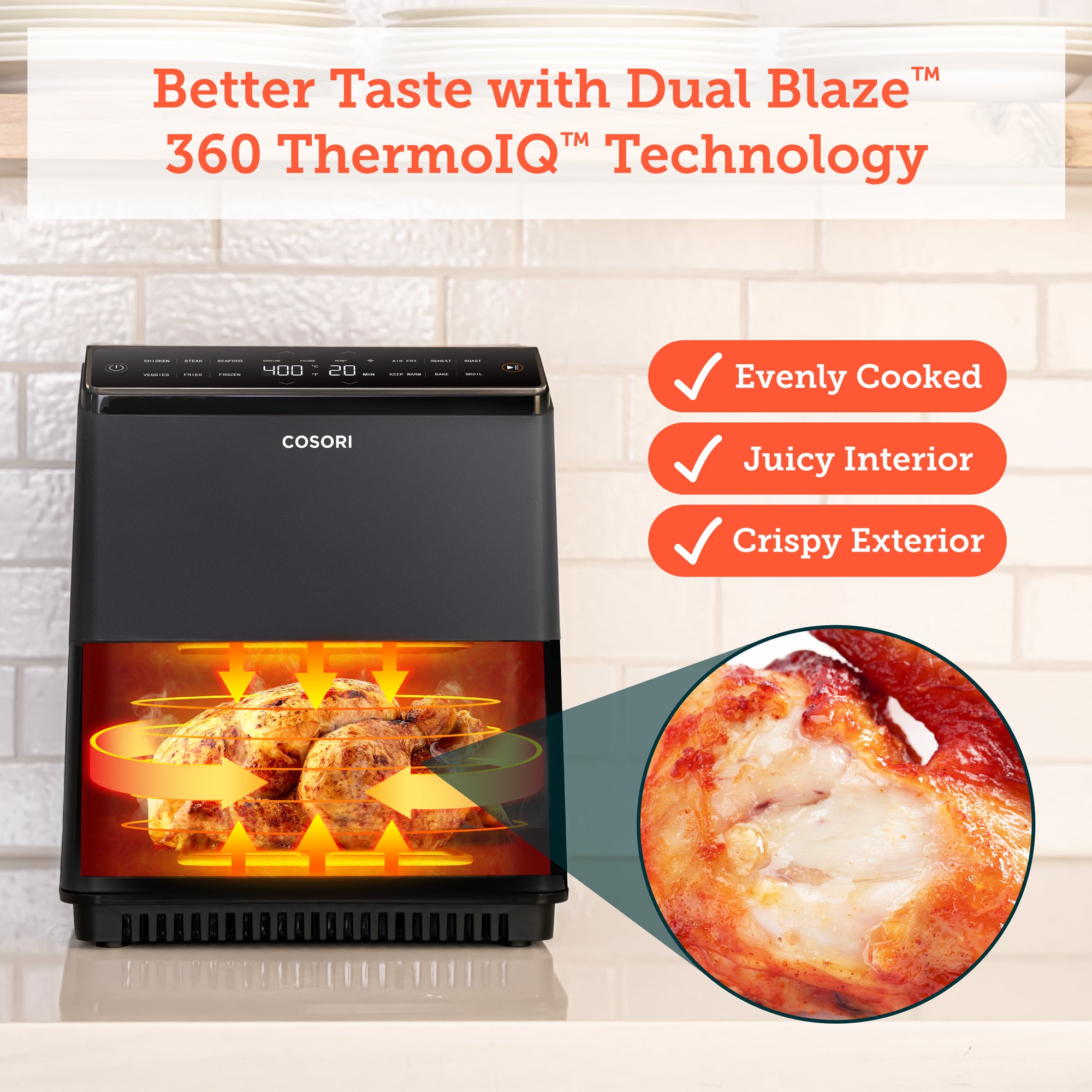 COSORI Dual Blaze 6.4-Litre Air Fryer Combo