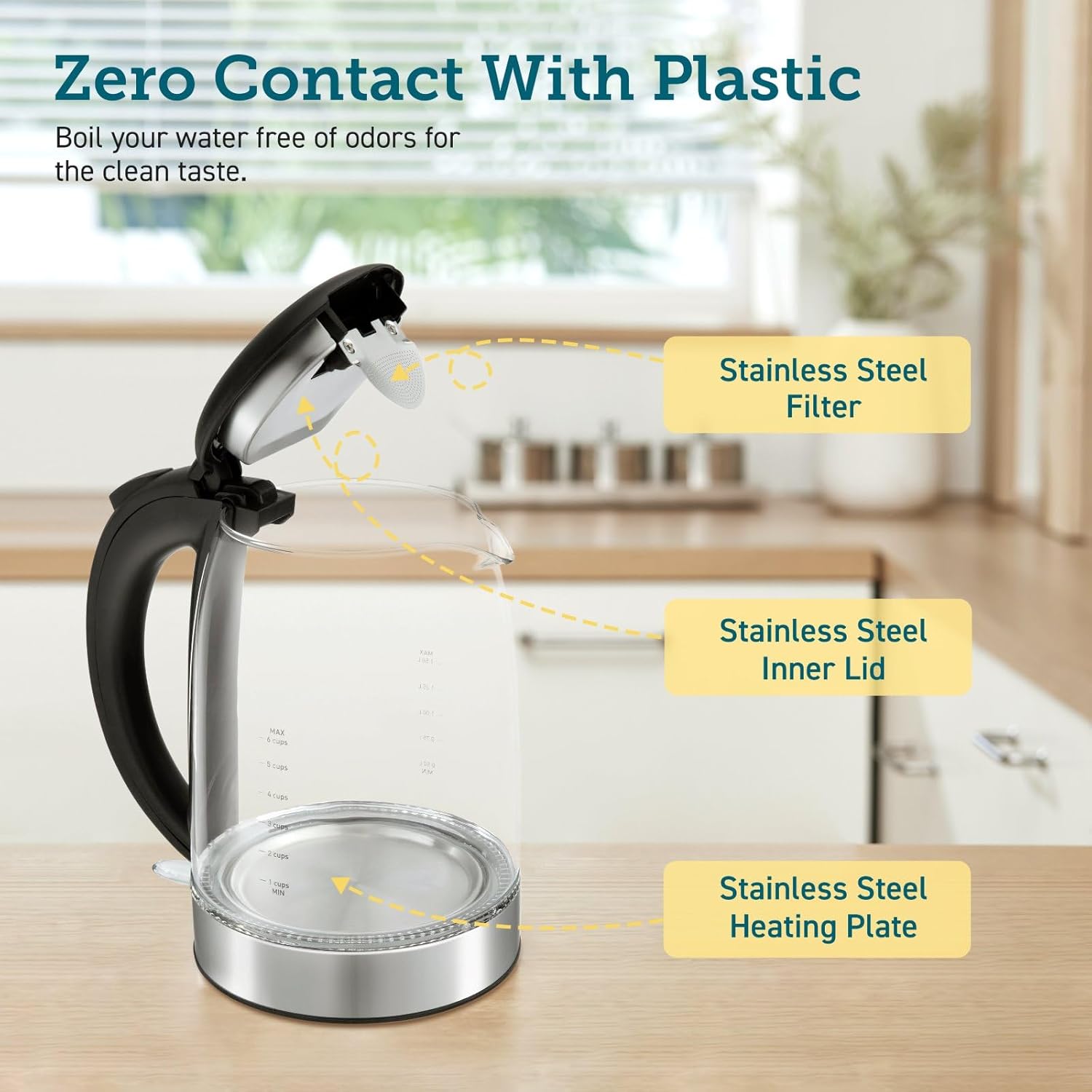 COSORI 1.5L Electric Glass Kettle