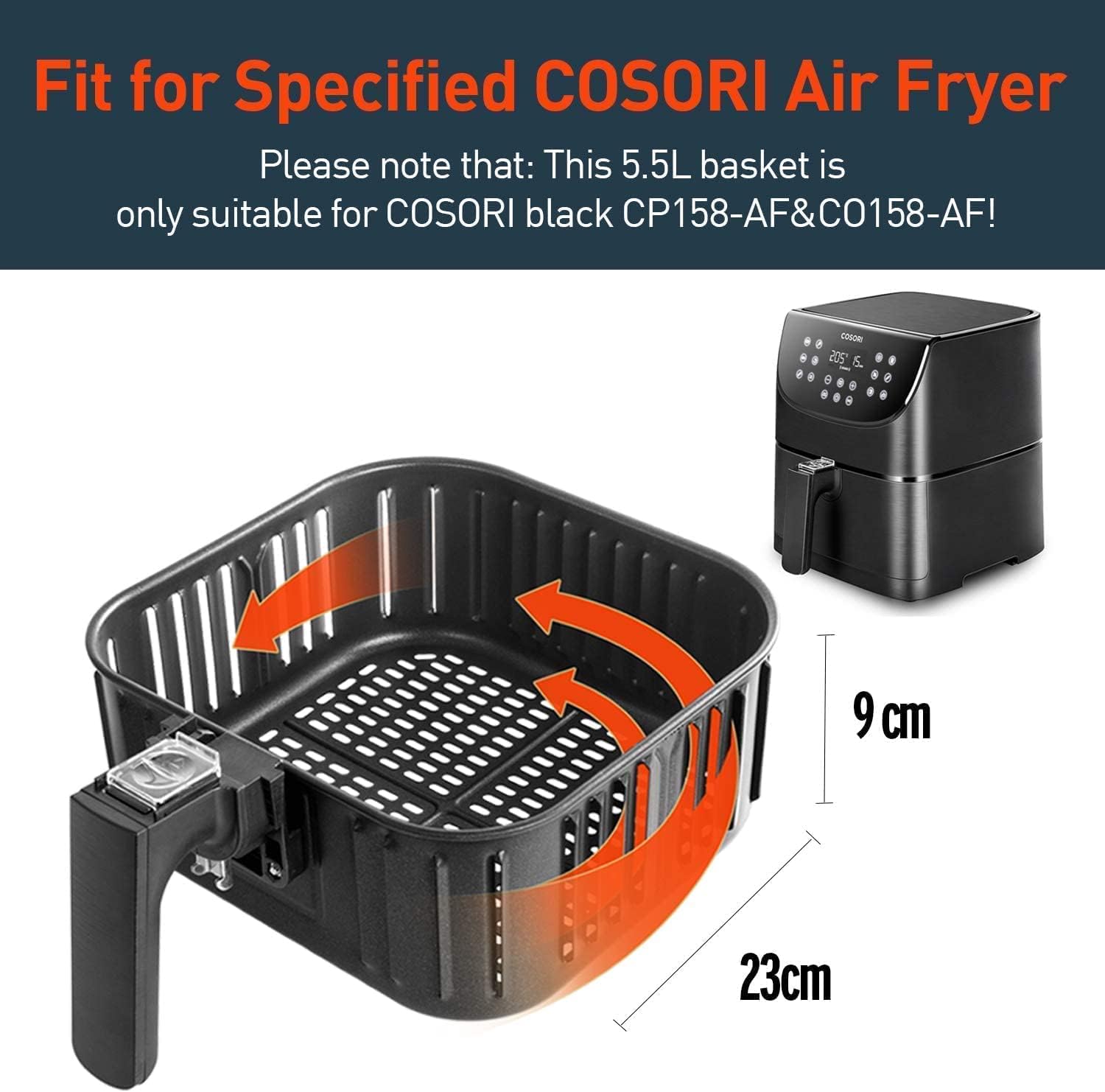 COSORI 5.5L Air Fryer Basket