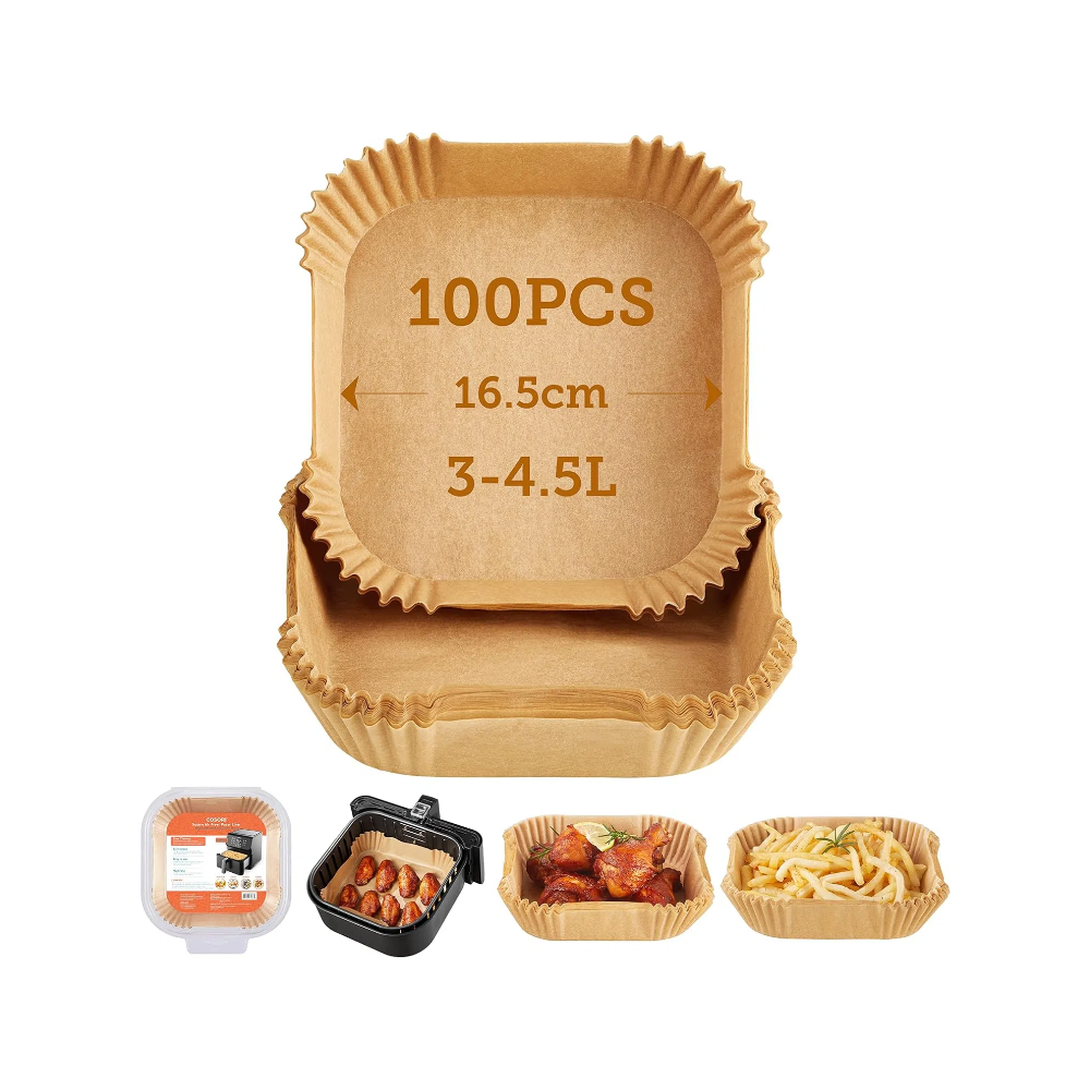 Air Fryer Liners 100 PCS 6.5 inch 3 to Basket