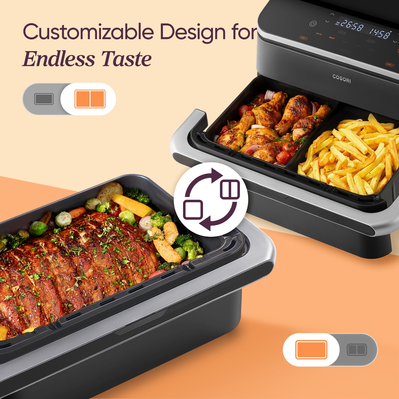 COSORI Dual Blaze Twinfry™ 10L Smart Air Fryer