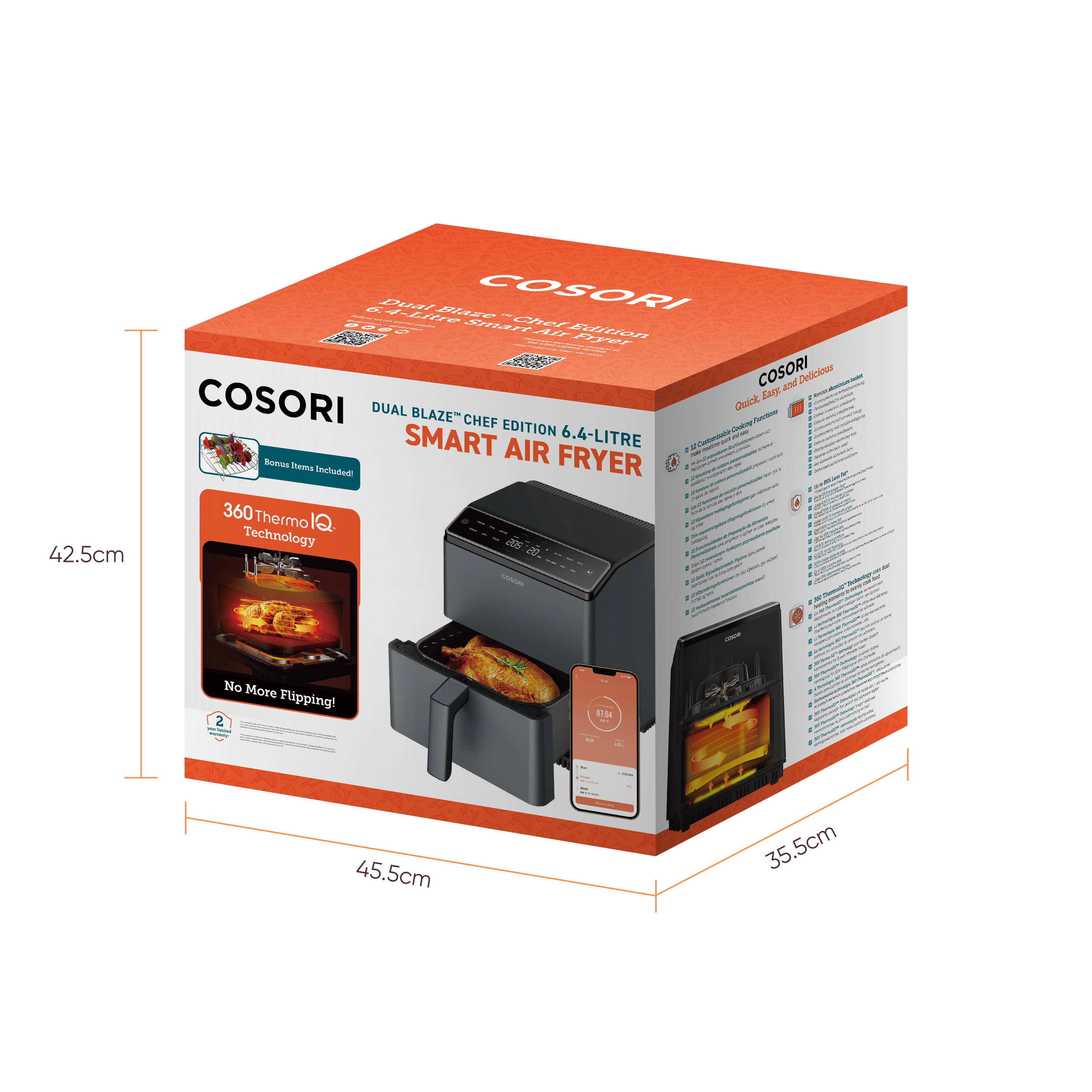 COSORI Dual Blaze 6.4-Litre Air Fryer Combo