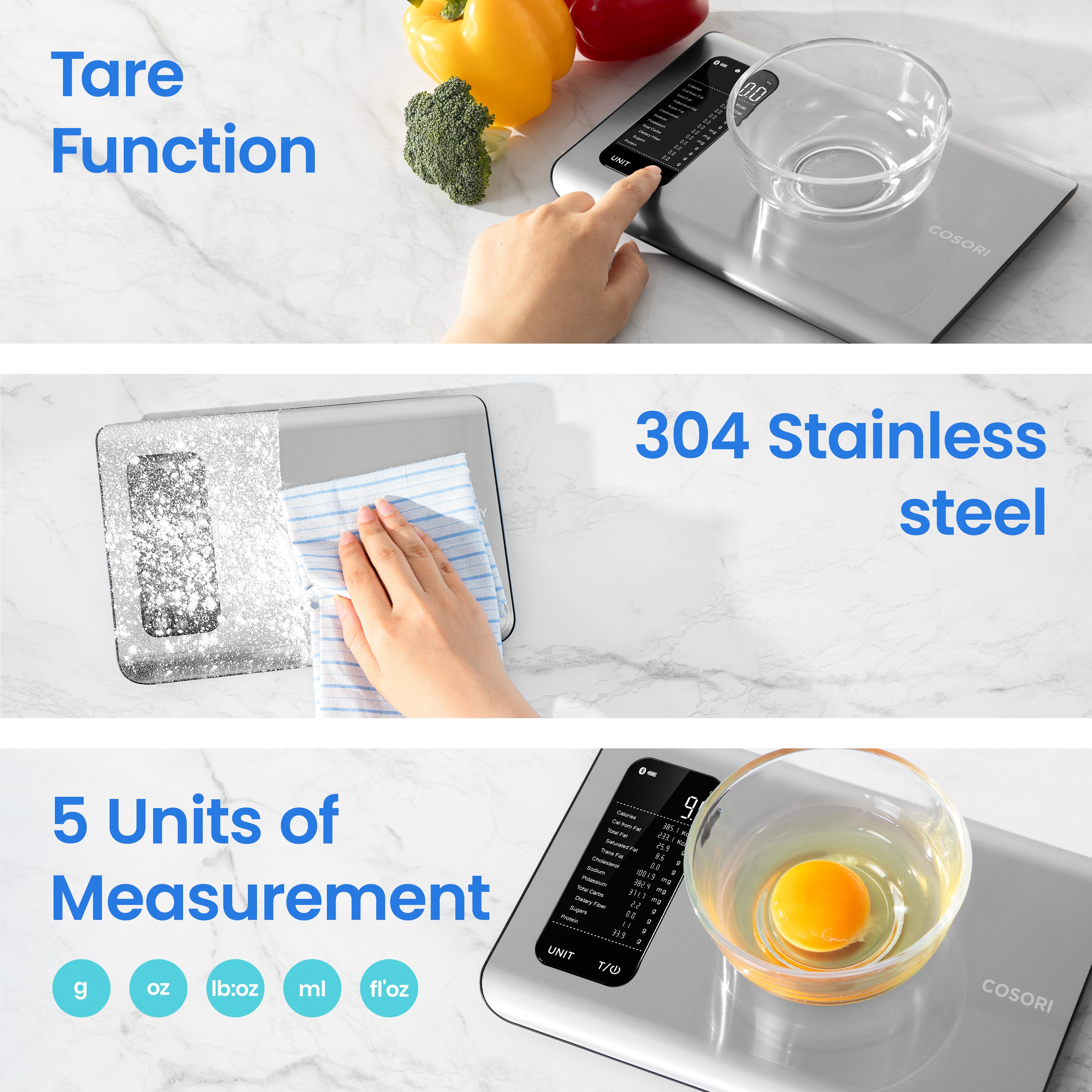 COSORI CNS-R101S Smart Kitchen Scale