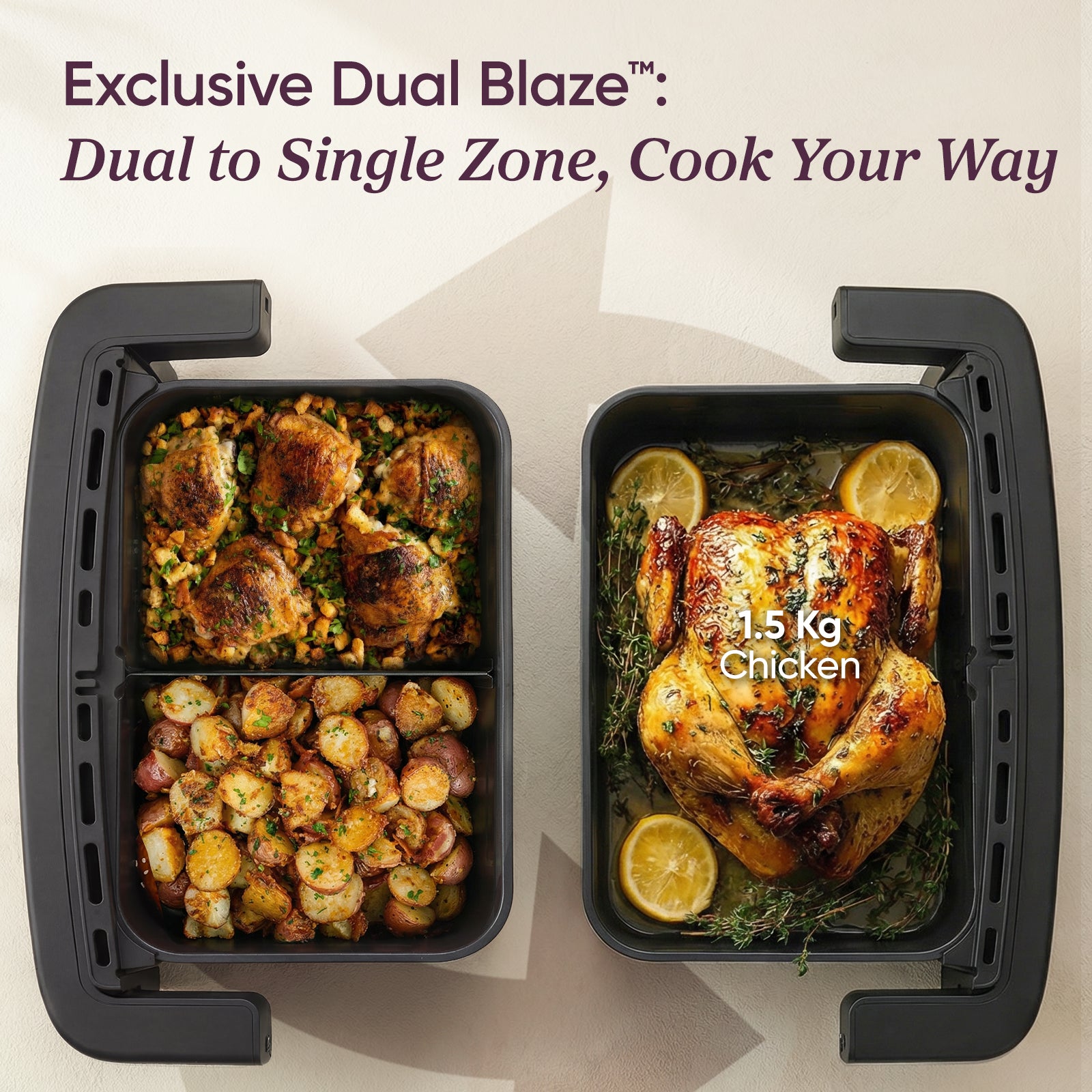 COSOri Dual Blaze Twinfry" Compact 8.6-Liter Air Fryer