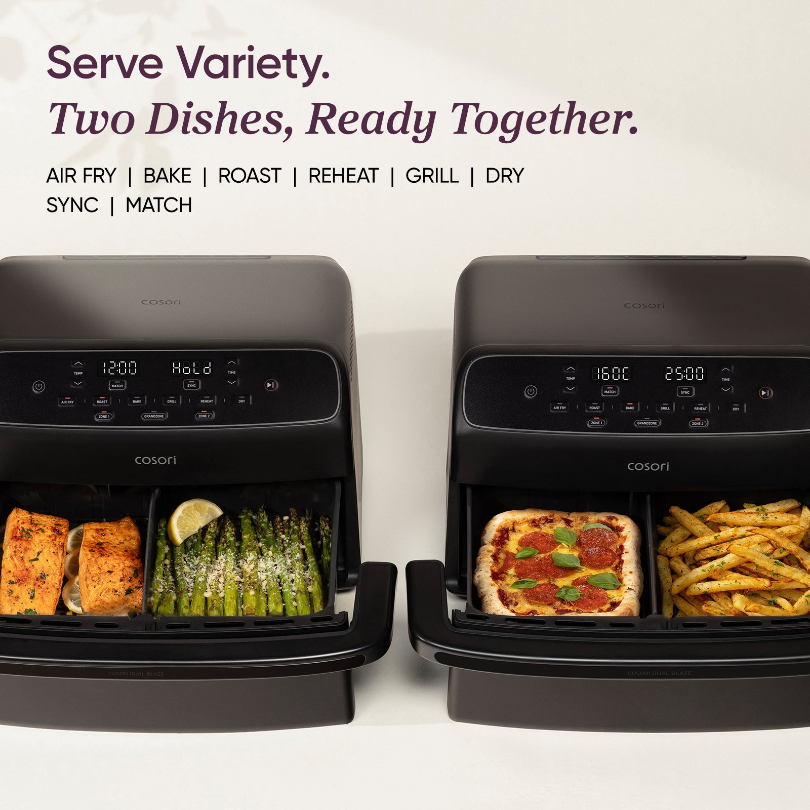 COSOri Dual Blaze Twinfry" Compact 8.6-Liter Air Fryer