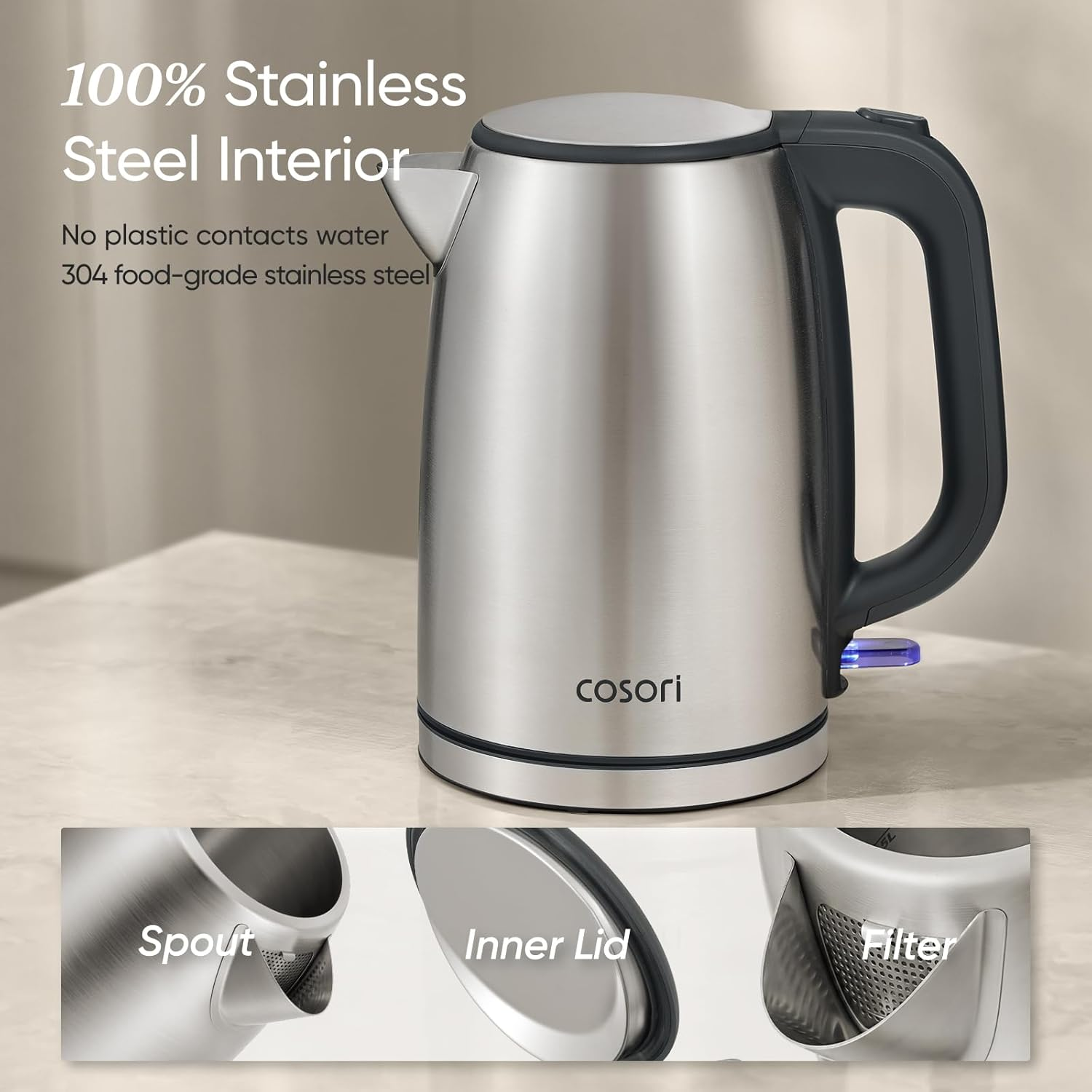 COSORI Stainless Steel Electric Kettle