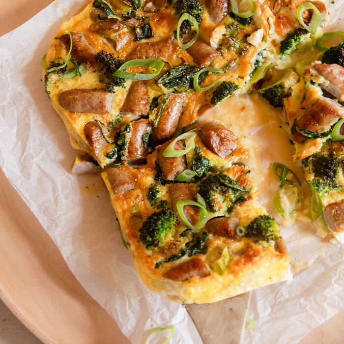 High Protein Egg & Chicken Sausage Breakfast Bake